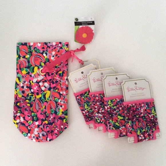 💕Lilly Wine Tote, Stopper, & Huggers - Picture 1 of 4